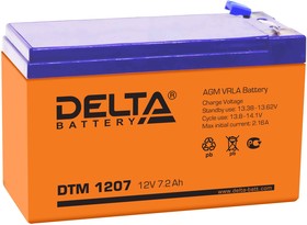 DTM 1207, аккумулятор UPS 12В 7.2 А.ч